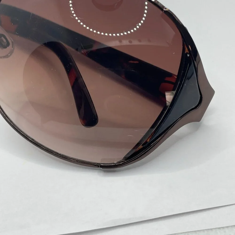 Oscar de la Renta‎ Oversized Brown Tortoise Shell Sunglasses OS